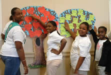 Girl Scouts in the Carriage House